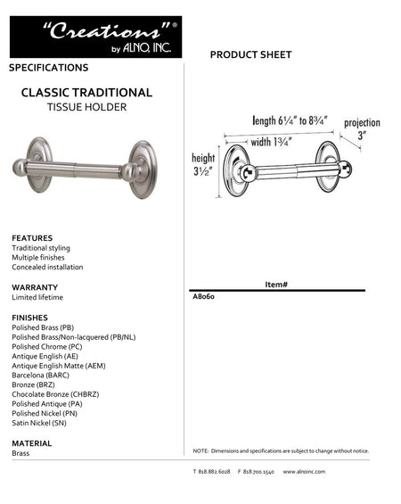 Specificaton Sheet