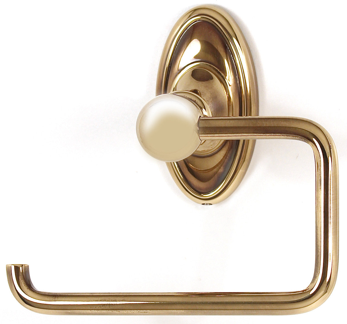 Alno A8066-PA: Classic Traditional Single Post Tissue Holder - Polished Antique