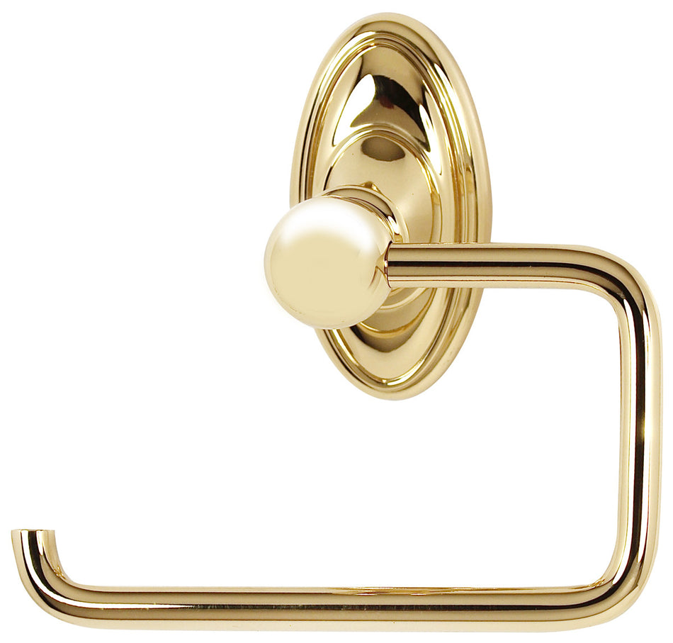 Alno A8066-PB/NL: Classic Traditional Single Post Tissue Holder - Unlacquered Brass