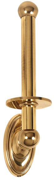 Alno A8067-PB/NL: Classic Traditional Reserve Tissue Holder - Unlacquered Brass