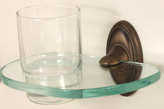 Alno A8070-AEM: Classic Traditional Tumbler Holder w/Tumbler - Antique English Matte