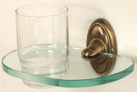 Alno A8070-AE: Classic Traditional Tumbler Holder w/Tumbler - Antique English