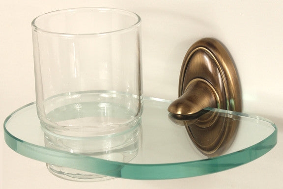 Alno A8070-AE: Classic Traditional Tumbler Holder w/Tumbler - Antique English