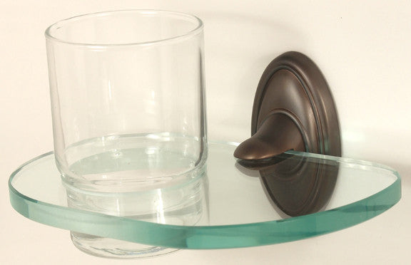 Alno A8070-CHBRZ: Classic Traditional Tumbler Holder w/Tumbler - Chocolate Bronze
