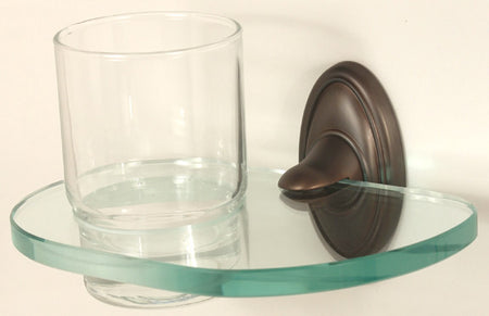 Alno A8070-CHBRZ: Classic Traditional Tumbler Holder w/Tumbler - Chocolate Bronze