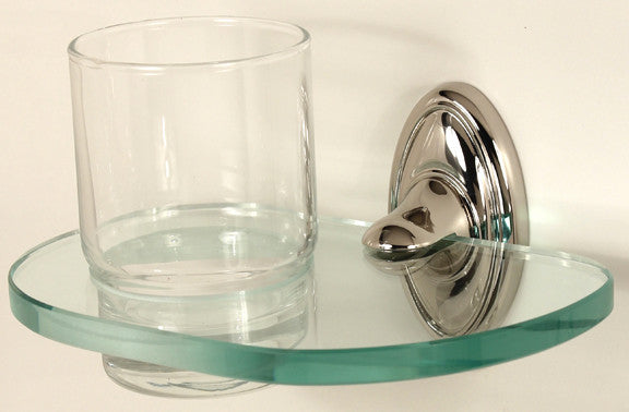Alno A8070-PN: Classic Traditional Tumbler Holder w/Tumbler - Polished Nickel