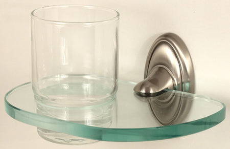 Alno A8070-SN: Classic Traditional Tumbler Holder w/Tumbler - Satin Nickel