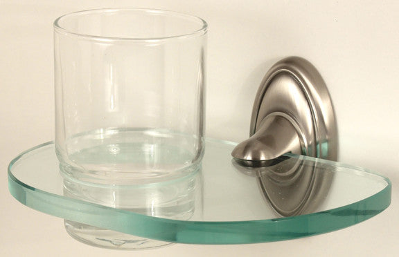 Alno A8070-SN: Classic Traditional Tumbler Holder w/Tumbler - Satin Nickel