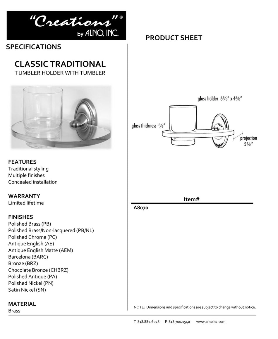 Specificaton Sheet