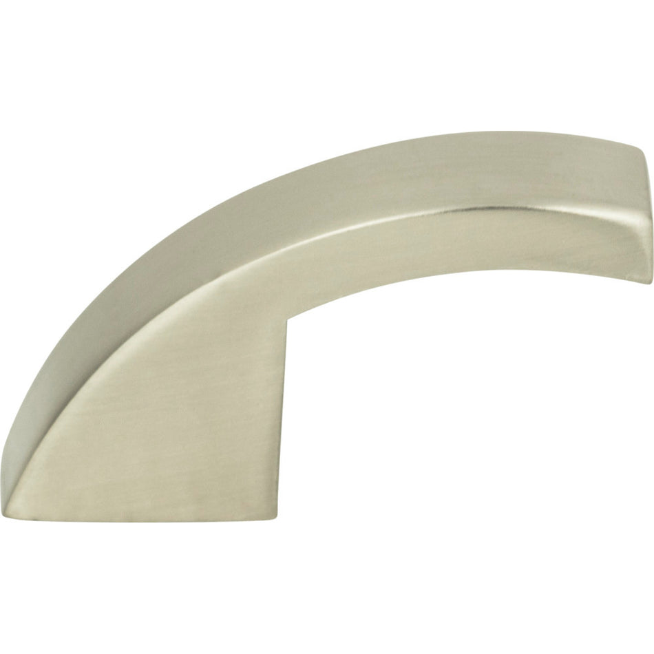 Atlas A808-BN: 1-3/4" Successi Hook Cabinet Knob - Brushed Nickel