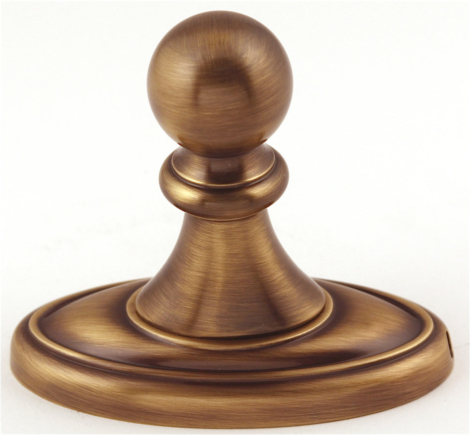 Alno A8080-AE: 3" Classic Traditional Robe Hook - Antique English