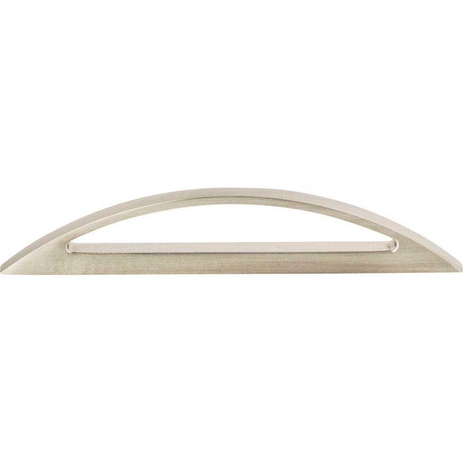 Atlas A809-BN: 3-3/4" cc Successi Moon Cabinet Pull - Brushed Nickel