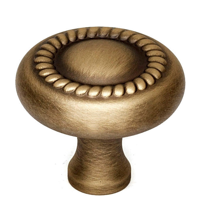 Alno A812-14-AEM: 1-1/4" Rope Cabinet Knob - Antique English Matte