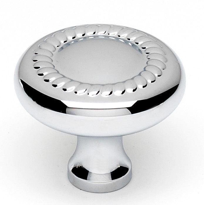 Alno A812-14-PC: 1-1/4" Rope Cabinet Knob - Polished Chrome