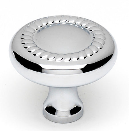 Alno A812-14-PC: 1-1/4" Rope Cabinet Knob - Polished Chrome