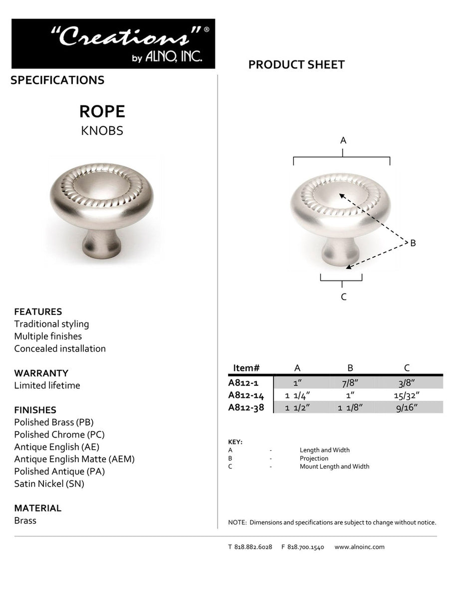 Specificaton Sheet