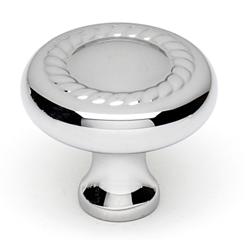 Alno A812-38-PC: 1-1/2" Rope Cabinet Knob - Polished Chrome