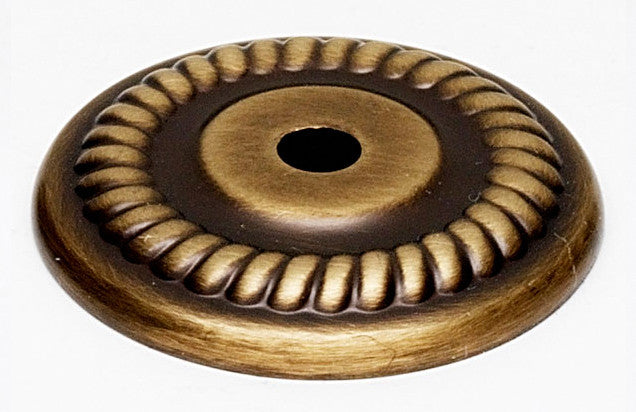 Alno A813-14P-AEM: 1-1/4" Rope Backplate - Antique English Matte