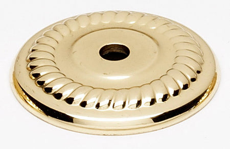 Alno A813-14P-PB: 1-1/4" Rope Backplate - Polished Brass
