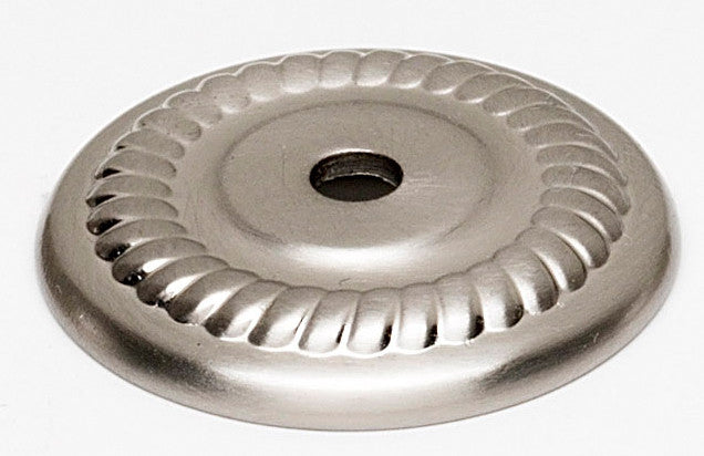 Alno A813-14P-SN: 1-1/4" Rope Backplate - Satin Nickel
