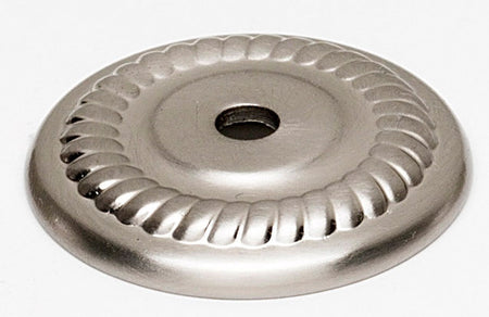 Alno A813-14P-SN: 1-1/4" Rope Backplate - Satin Nickel