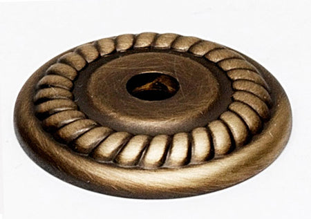 Alno A813-1P-AEM: 1" Rope Backplate - Antique English Matte