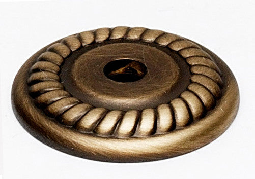 Alno A813-1P-AEM: 1" Rope Backplate - Antique English Matte