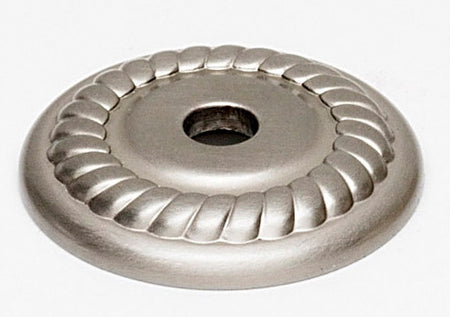 Alno A813-1P-SN: 1" Rope Backplate - Satin Nickel