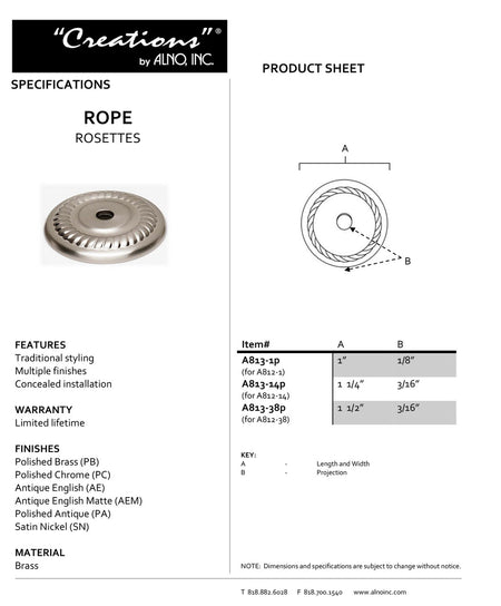 Specificaton Sheet