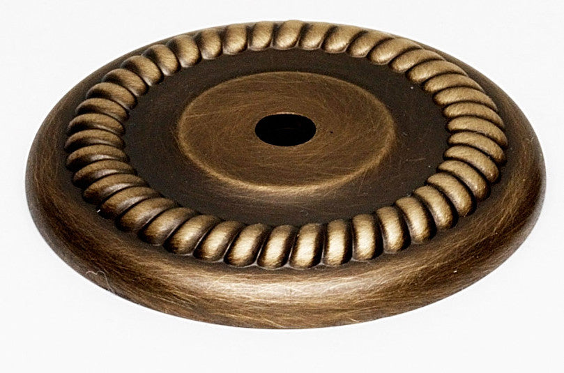 Alno A813-38P-AEM: 1-1/2" Rope Backplate - Antique English Matte