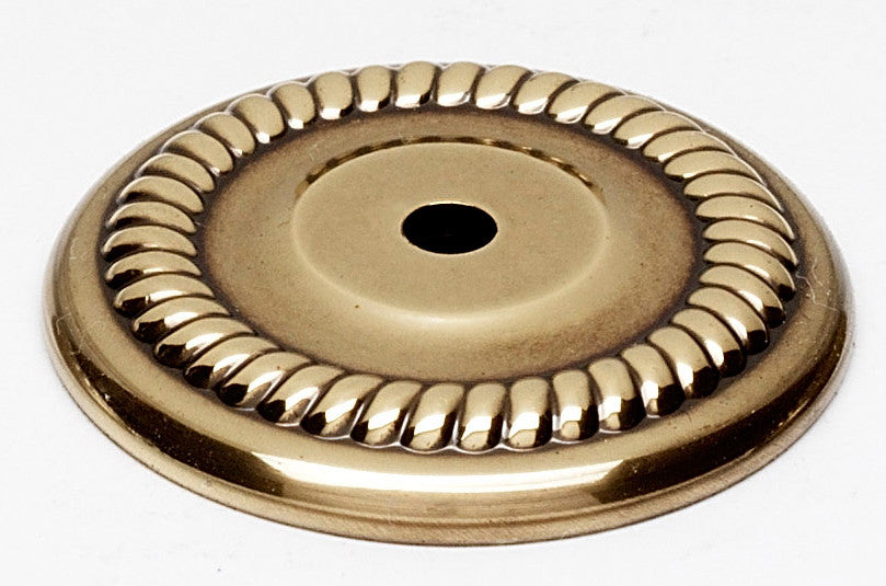 Alno A813-38P-PA: 1-1/2" Rope Backplate - Polished Antique