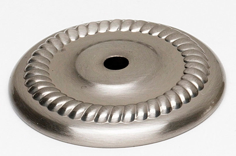 Alno A813-38P-SN: 1-1/2" Rope Backplate - Satin Nickel