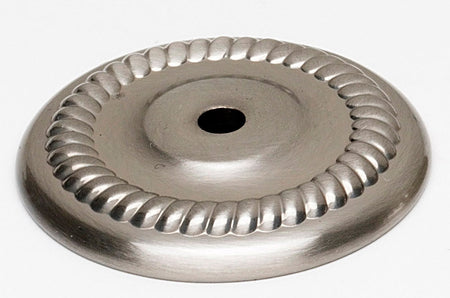 Alno A813-38P-SN: 1-1/2" Rope Backplate - Satin Nickel
