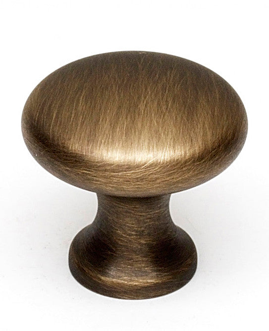 Alno A814-1-AEM: 1" Traditional Round Cabinet Knob - Antique English Matte