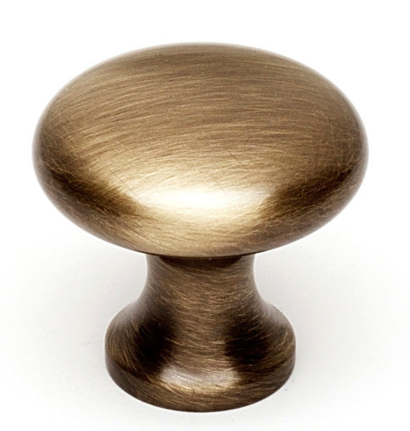 Alno A814-1-AE: 1" Traditional Round Cabinet Knob - Antique English