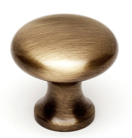 Alno A814-1-AE: 1" Traditional Round Cabinet Knob - Antique English