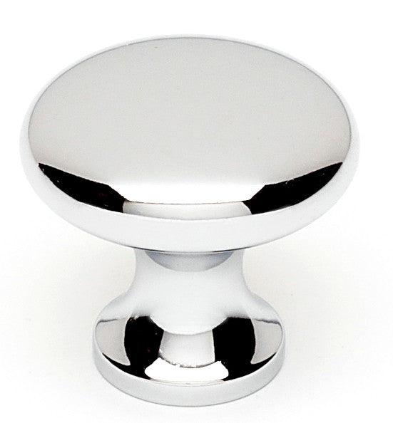 Alno A814-1-PC: 1" Traditional Round Cabinet Knob - Polished Chrome