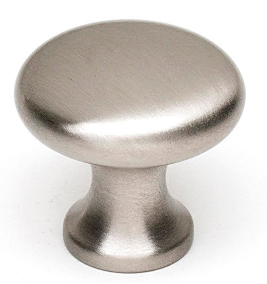 Alno A814-1-SN: 1" Traditional Round Cabinet Knob - Satin Nickel
