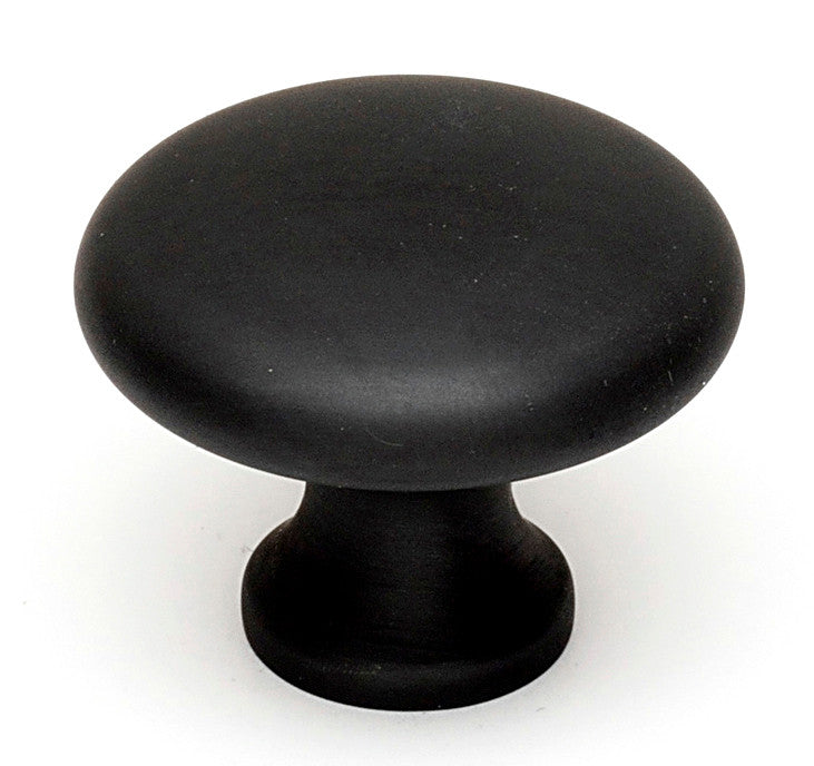 Alno A814-14-MB: 1-1/4" Traditional Round Cabinet Knob - Matte Black