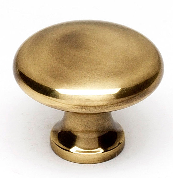 Alno A814-14-PA: 1-1/4" Traditional Round Cabinet Knob - Polished Antique