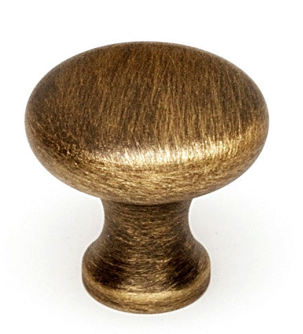 Alno A814-34-AEM: 3/4" Traditional Round Cabinet Knob - Antique English Matte