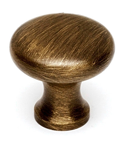 Alno A814-34-AE: 3/4" Traditional Round Cabinet Knob - Antique English