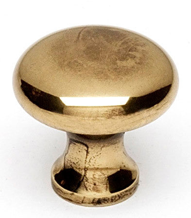 Alno A814-34-PA: 3/4" Traditional Round Cabinet Knob - Polished Antique