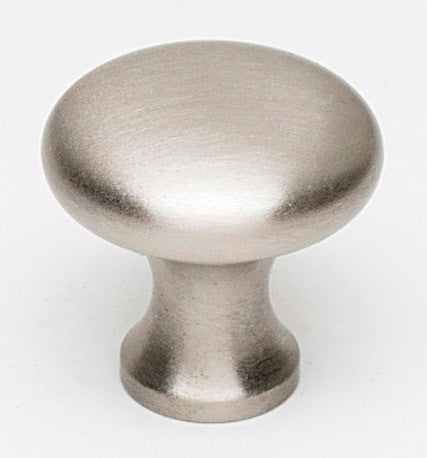 Alno A814-34-SN: 3/4" Traditional Round Cabinet Knob - Satin Nickel