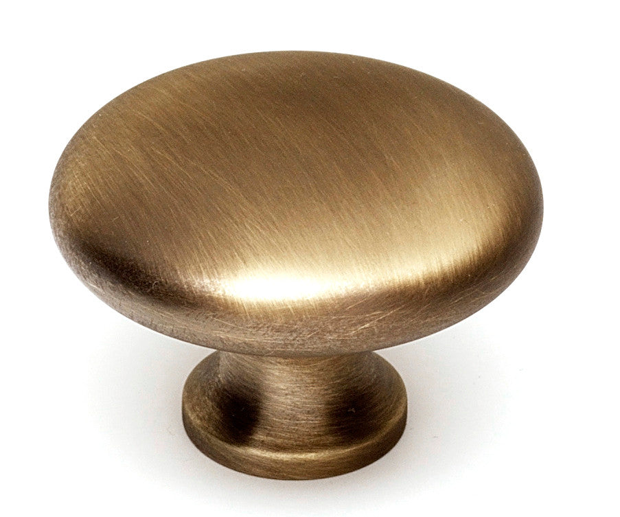 Alno A814-38-AEM: 1-1/2" Traditional Round Cabinet Knob - Antique English Matte