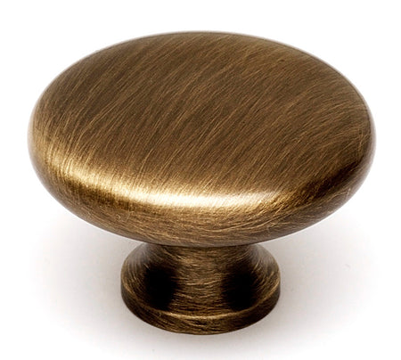 Alno A814-38-AE: 1-1/2" Traditional Round Cabinet Knob - Antique English
