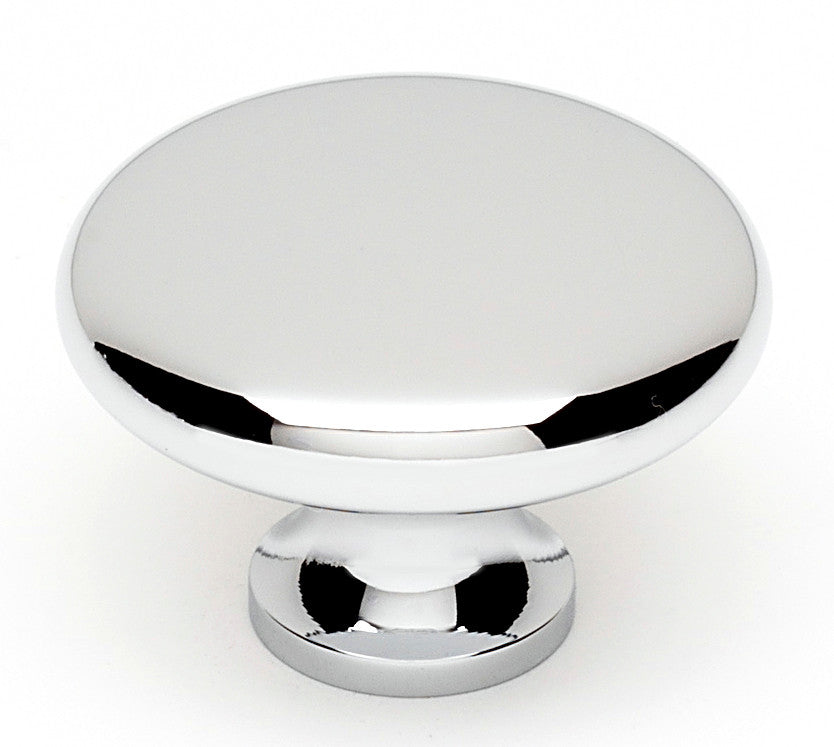Alno A814-38-PC: 1-1/2" Traditional Round Cabinet Knob - Polished Chrome