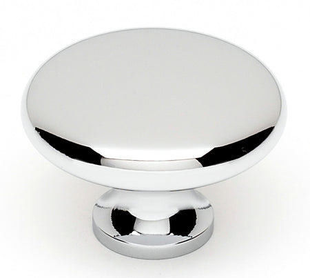 Alno A814-38-PC: 1-1/2" Traditional Round Cabinet Knob - Polished Chrome