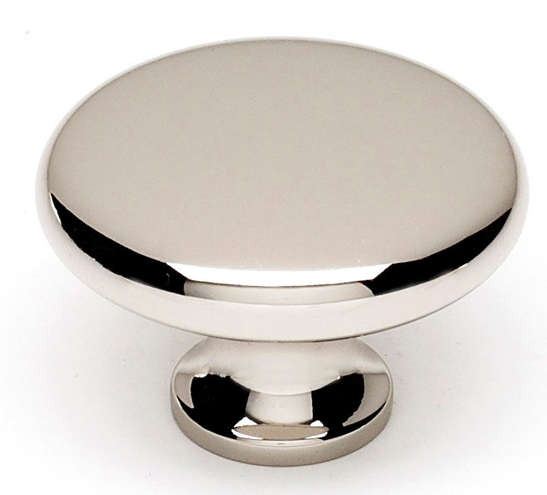 Alno A814-38-PN: 1-1/2" Traditional Round Cabinet Knob - Polished Nickel
