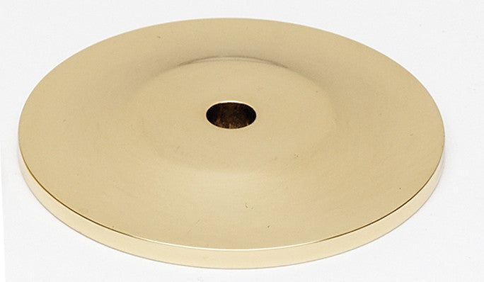Alno A815-14P-PB/NL: 1-1/4" Traditional Backplate - Unlacquered Brass